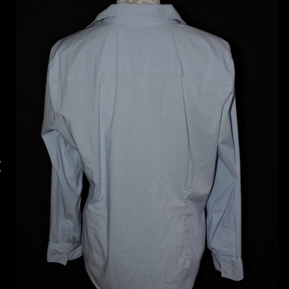 J. Jill Button Down Blue Shirt Large - Picture 8 of 8